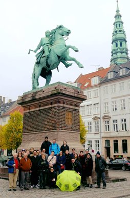 Bishop Absalon Horse Statue at Højbro Plads